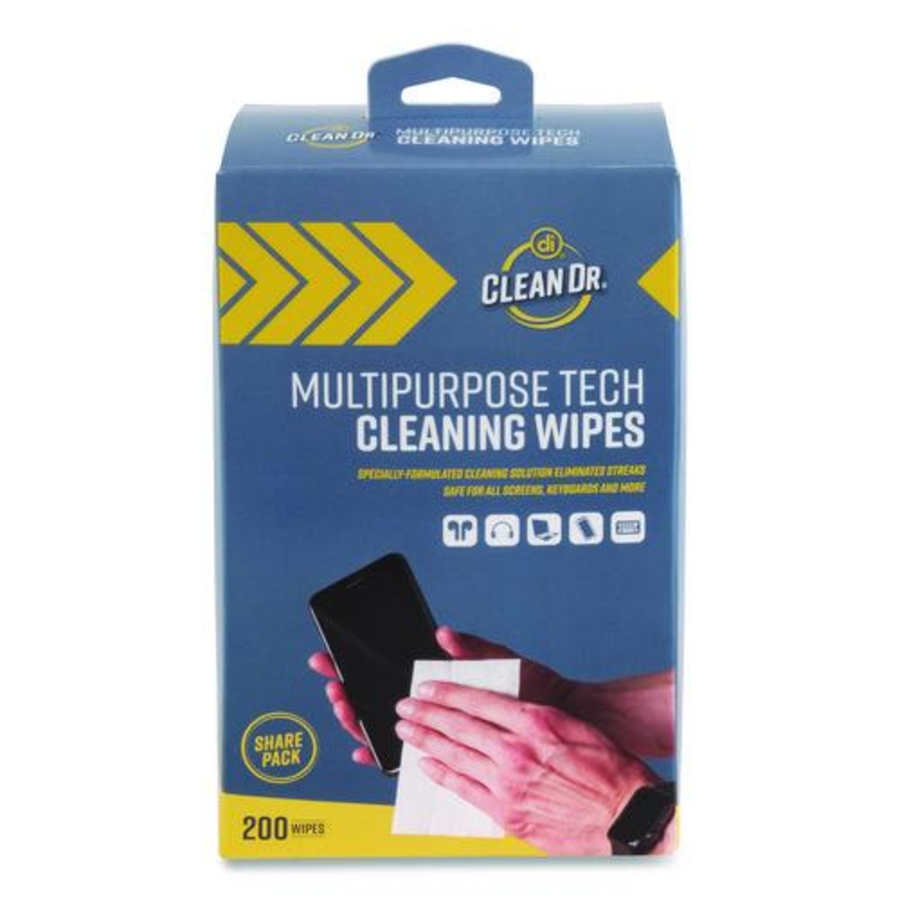 WIPERS - TOUCH SCREEN - 5 X 6 IND FOIL PACKETS IN EASY GRAB JAR - CITRUS - JAR/200 CS/6 JARS