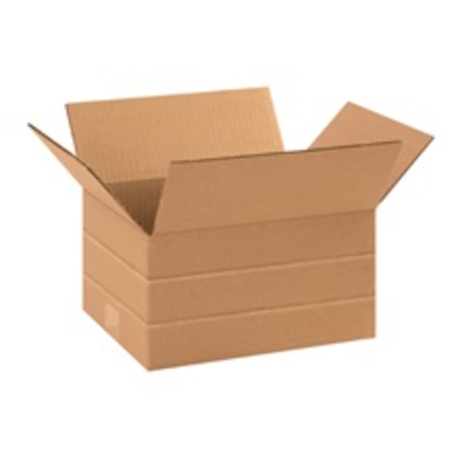 CORRUGATED CARTON MULTIDEPTH 11.25 X 8.75 X 6, 4, 2 32ECT KRAFT BDL/25
