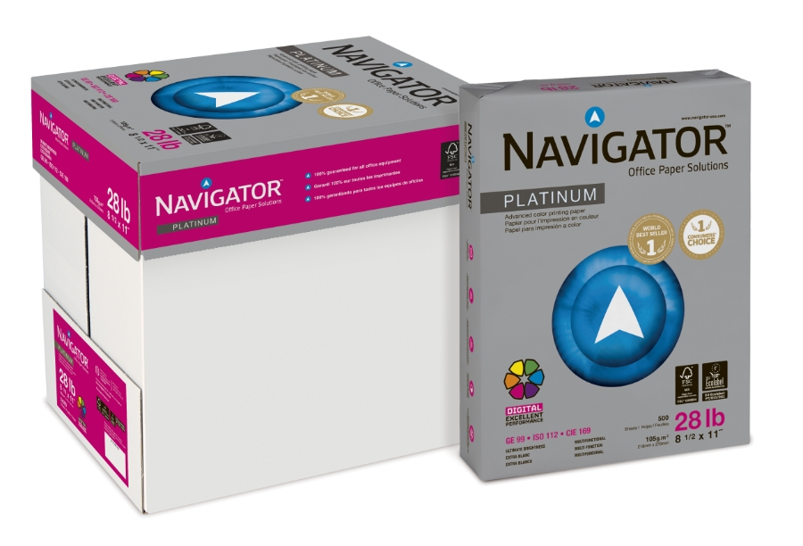 NAVIGATOR PLATINUM 8 1/2 X 11 28# WHITE 14m 99 BRIGHT CTN/2500