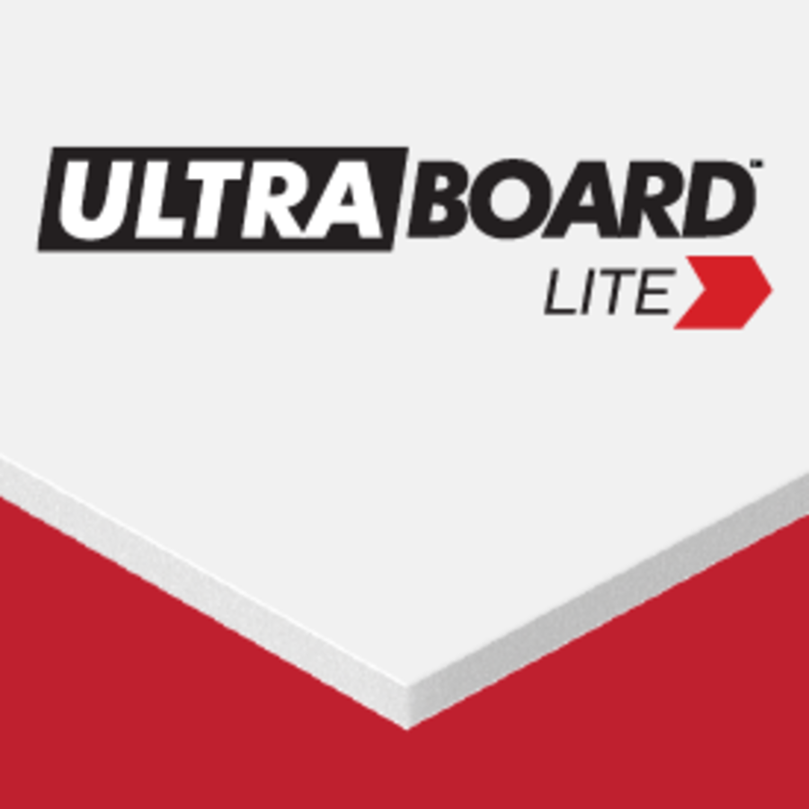STYRENE-FACED FOAM BOARD - ULTRA BOARD LITE 48 X 96 X 1/2 SOLID WHITE CTN/12