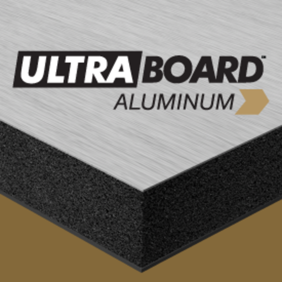ALUMINUM-FACED FOAM BOARD - ULTRA ALUMINUM 48 X 96 X 1/2 WHITE CTN/6
