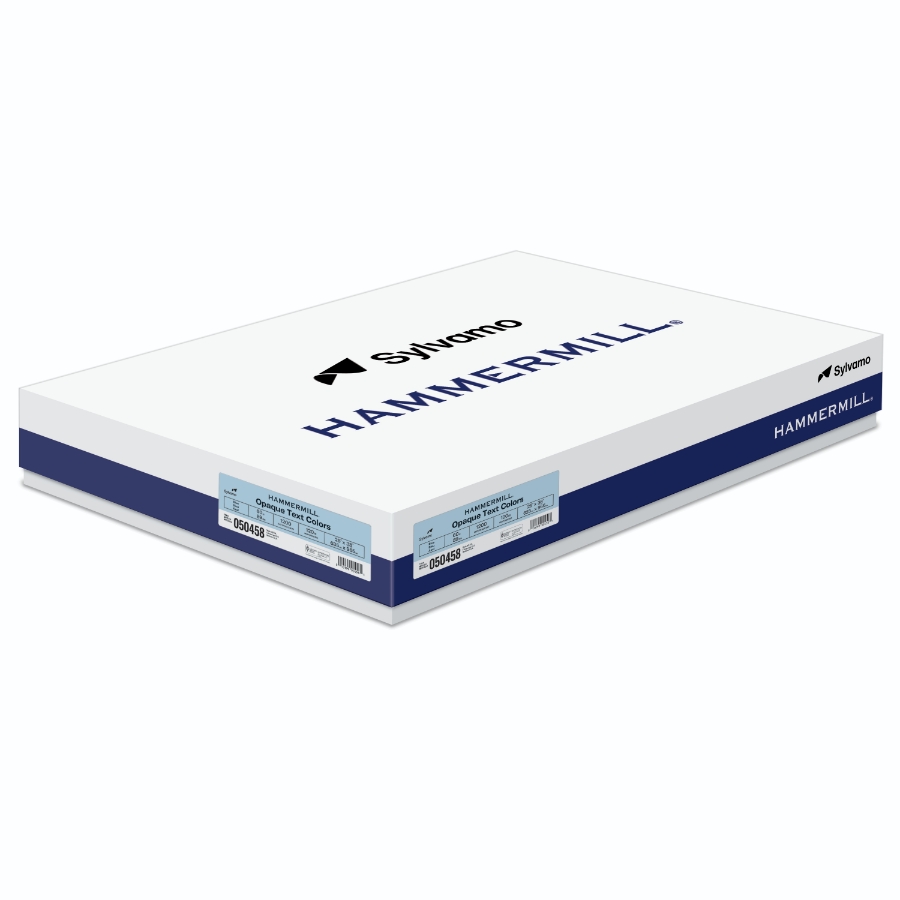 HAMMERMILL OPAQUE TEXT 25 X 38 60# BLUE 120m 92 BRIGHT CTN/1200
