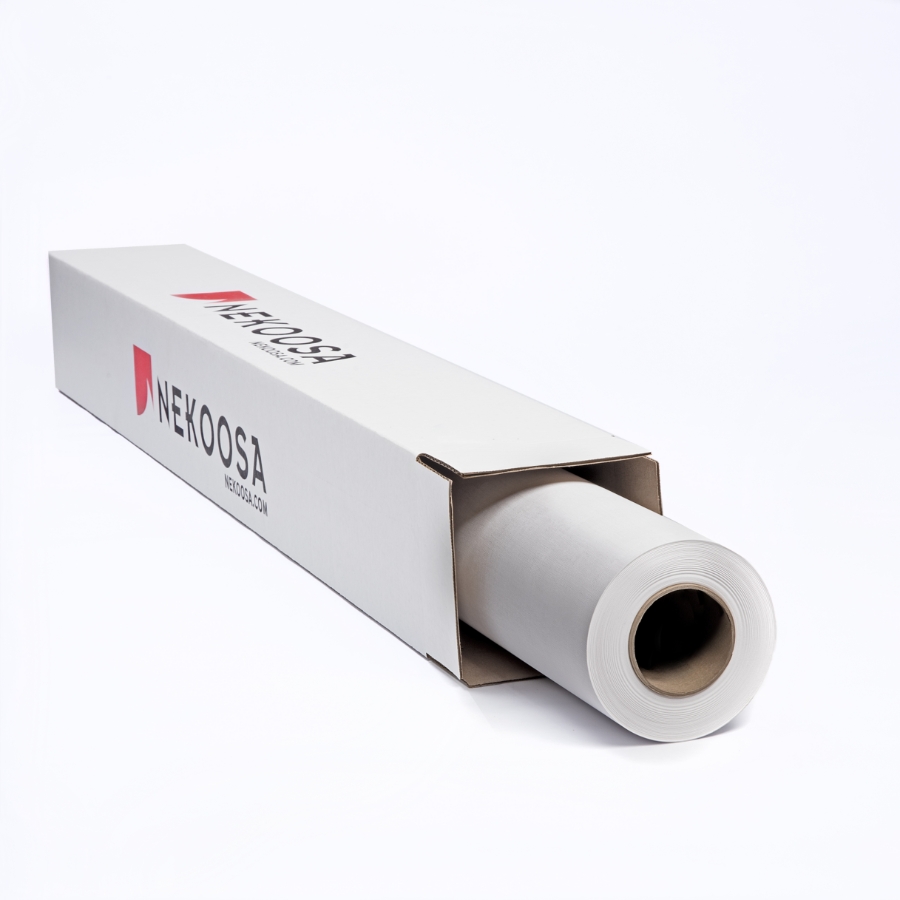 ADHESIVE VINYL - TEXTURED - TRIFECTA 54" X 100' MATTE WHITE 6MIL RL