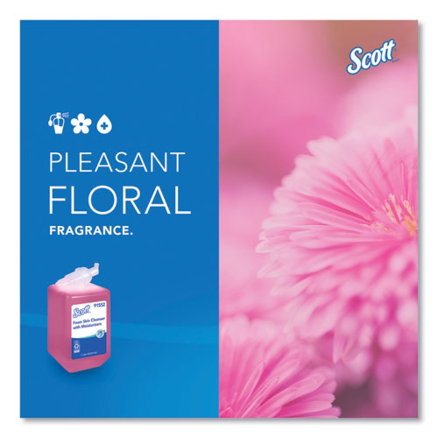 SOAP - FOAMING SOAP W MOISTURIZERS REFILL FOR KLEENEX CASSETTE - LIGHT FLORAL SCENT - 1000 ML - CS/6