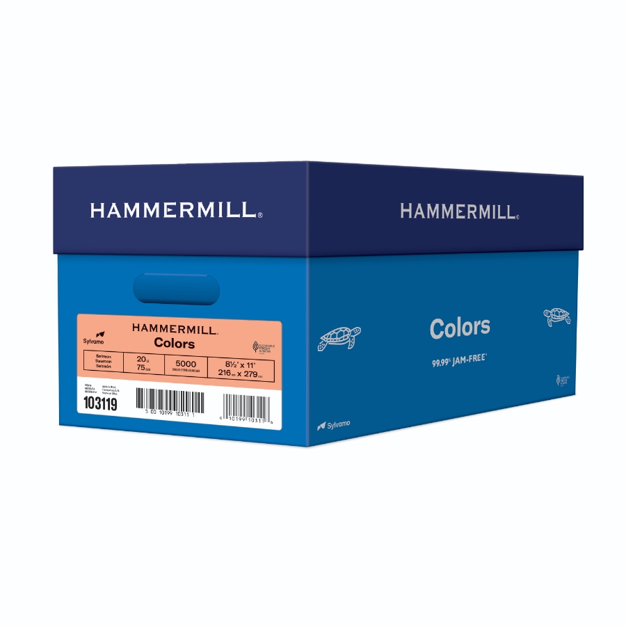 HAMMERMILL FORE MP 8 1/2 X 11 20# SALMON SMOOTH 10m CTN/5000