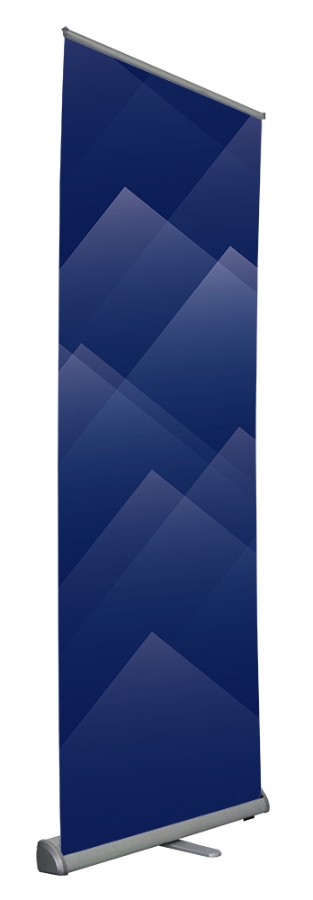 RETRACTABLE BANNER STAND - FRONTLINE MELODY PRO 33 1/2 X 62-86 SILVER EACH