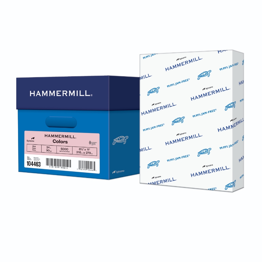 HAMMERMILL COLORS 8 1/2 X 11 24# PINK SMOOTH 12m 92 BRIGHT CTN/5000