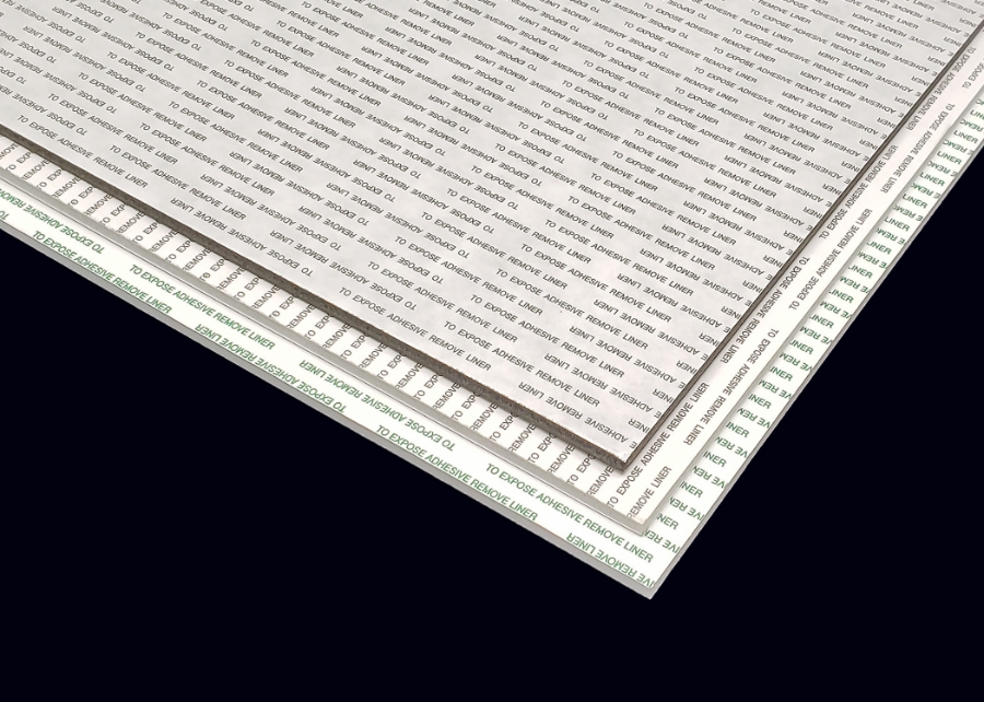 PAPER-FACED FOAM BOARD WITH ADHESIVE - INSITE REVEAL PERM ADHESIVE 40 X 60 X 3/16 WHITE CTN/25