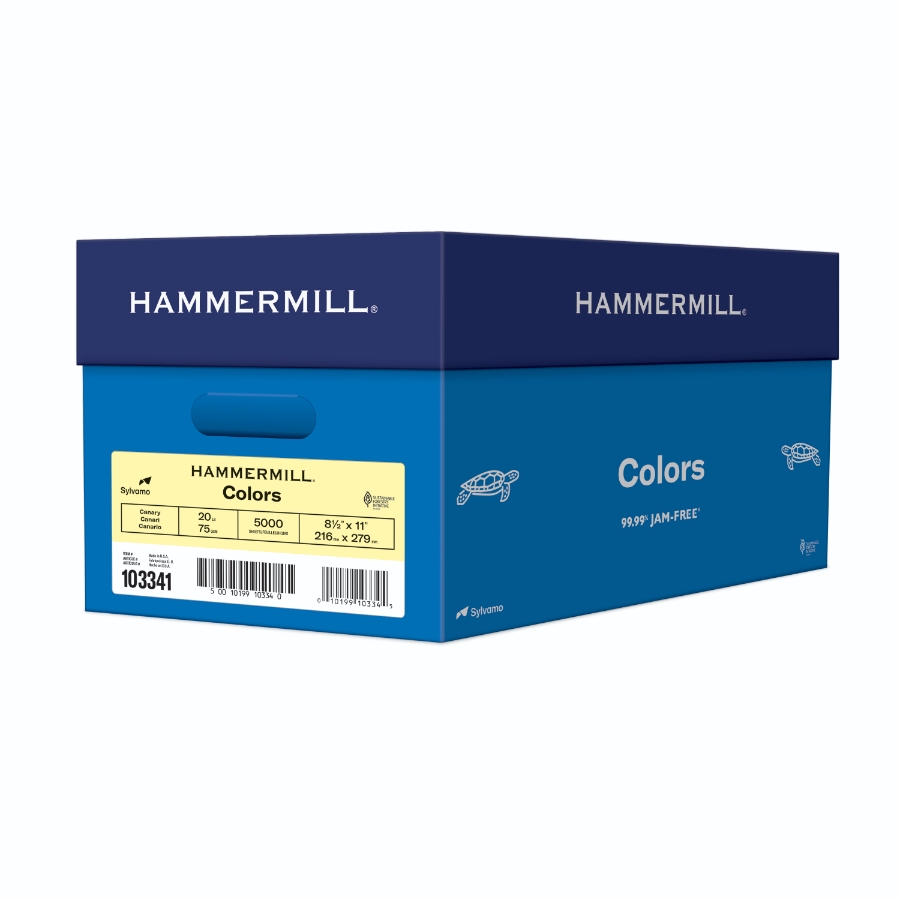 HAMMERMILL FORE MP 8 1/2 X 11 20# CANARY SMOOTH 10m CTN/5000