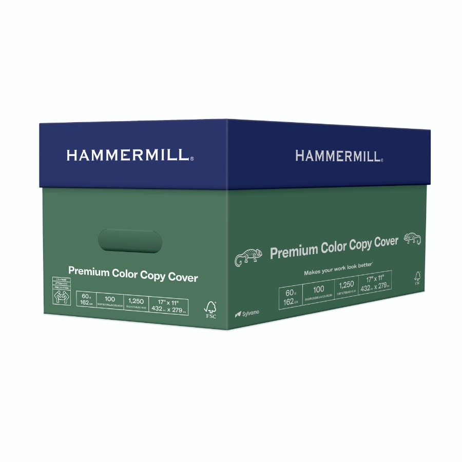 HAMMERMILL COLOR COPY COVER 11 X 17 60# PHOTO WHITE SMOOTH 43.14m 100 BRIGHT CTN/1250