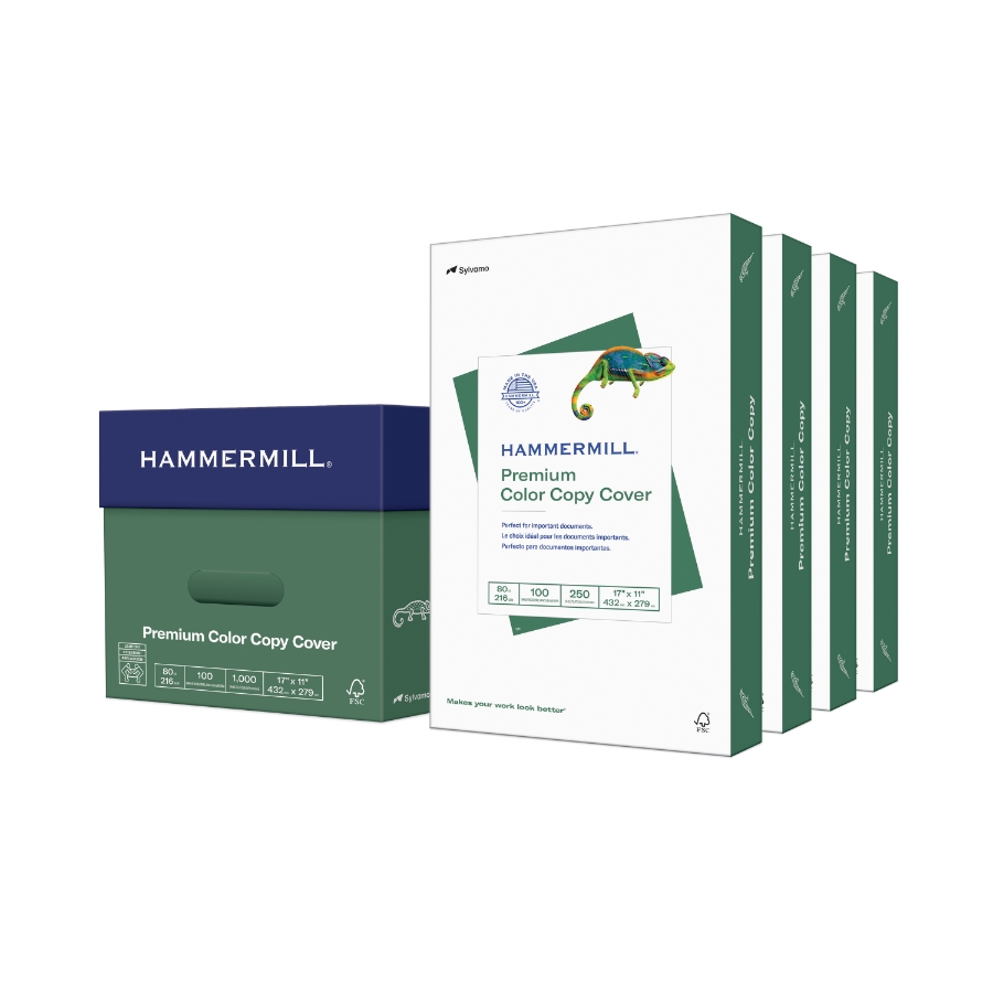 HAMMERMILL COLOR COPY COVER 11 X 17 80# PHOTO WHITE SMOOTH 57.52m 100 BRIGHT CTN/1000