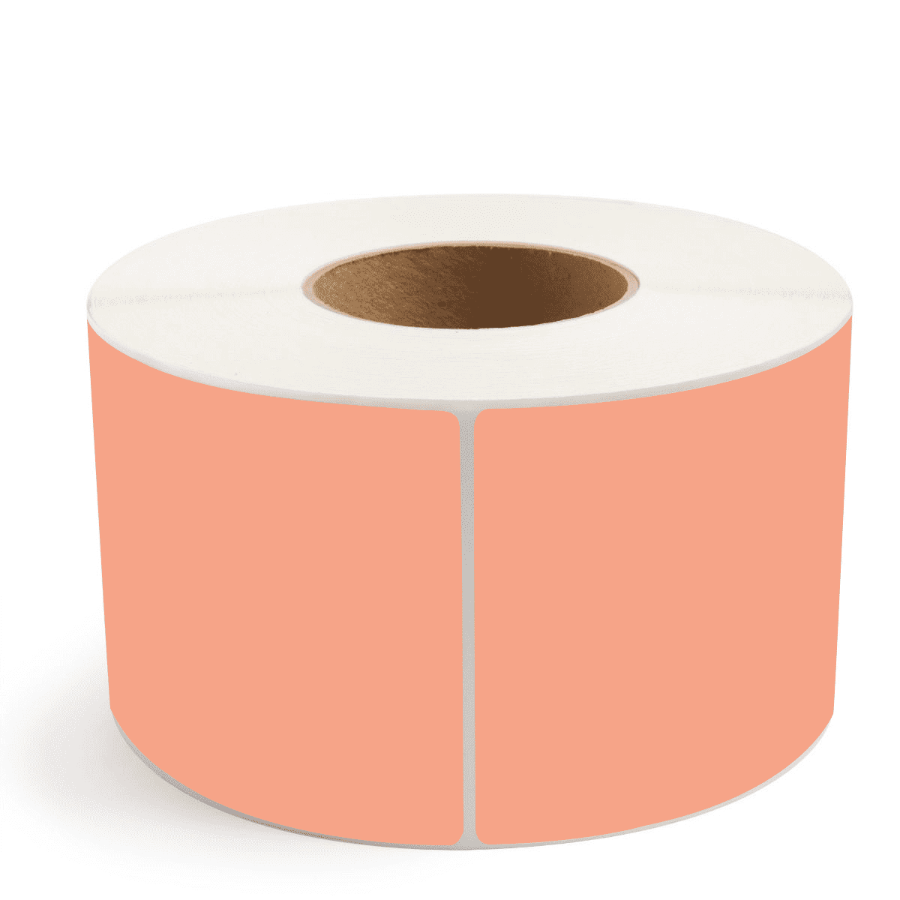 LABELS - THERMAL TRANSFER 4 X 6 FLUORESCENT ORANGE CS/4000