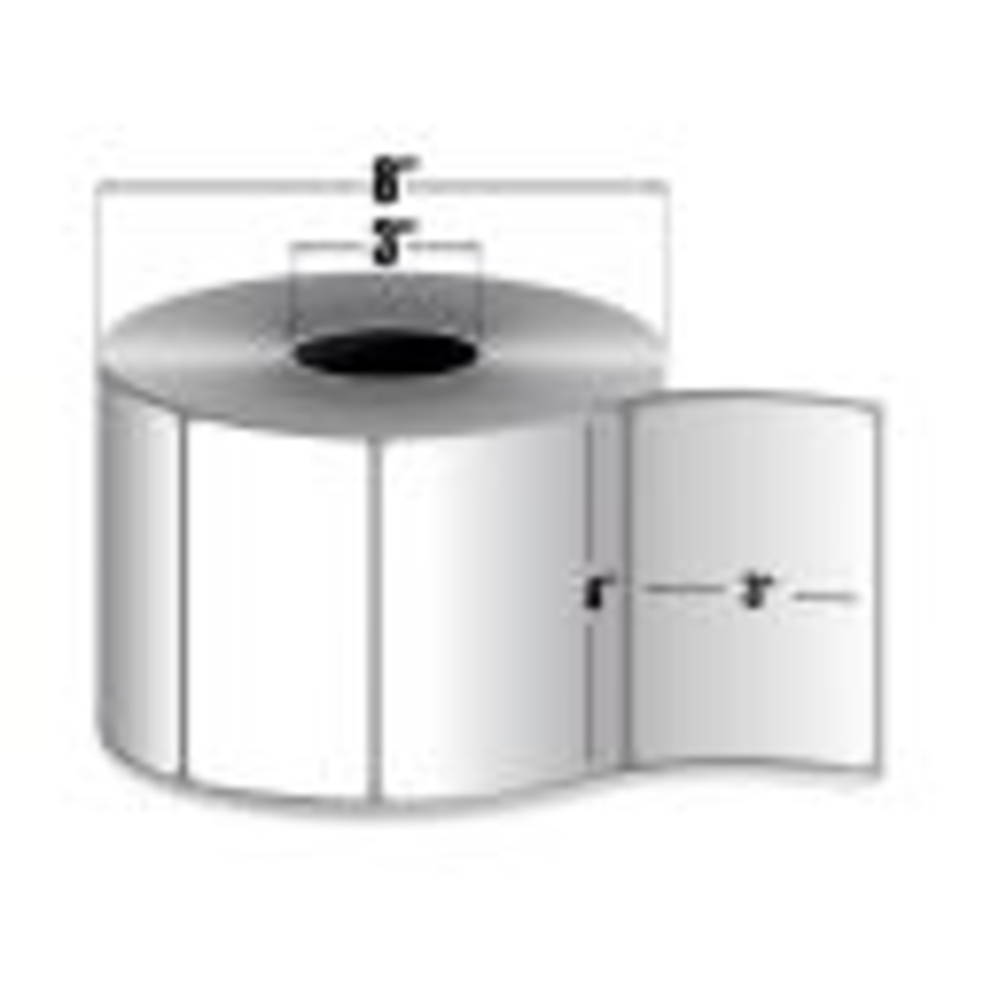 LABELS - THERMAL TRANSFER PERF 4 X 3 WHITE CS/7840
