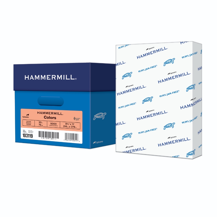 HAMMERMILL FORE MP 8 1/2 X 11 20# SALMON SMOOTH 10m CTN/5000
