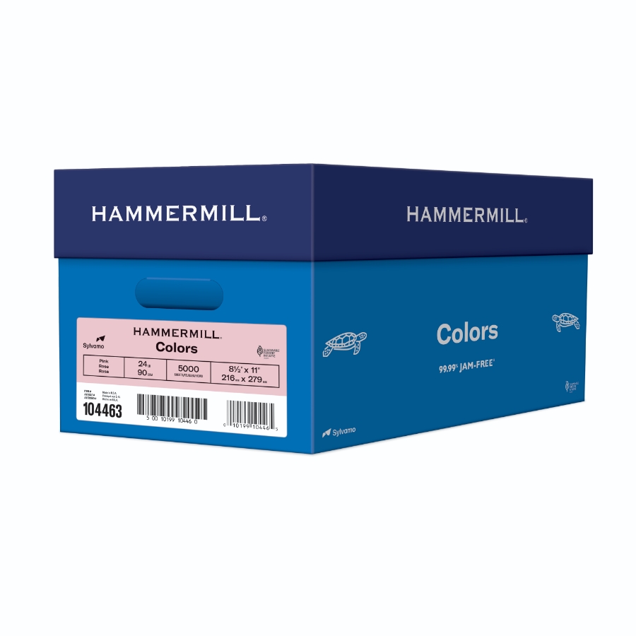 HAMMERMILL COLORS 8 1/2 X 11 24# PINK SMOOTH 12m 92 BRIGHT CTN/5000