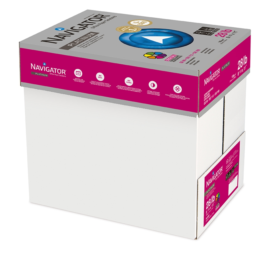 NAVIGATOR PLATINUM 8 1/2 X 11 28# WHITE 14m 99 BRIGHT CTN/2500