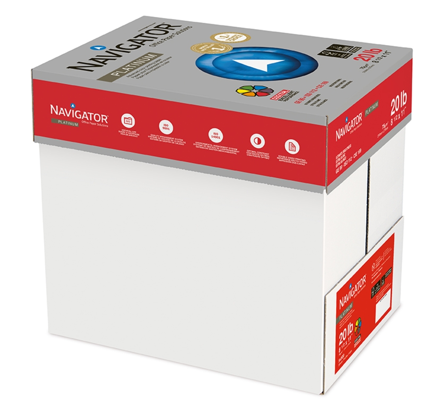NAVIGATOR MULTIPURPOSE 8 1/2 X 11 20# WHITE 10m 97 BRIGHT CTN/5000