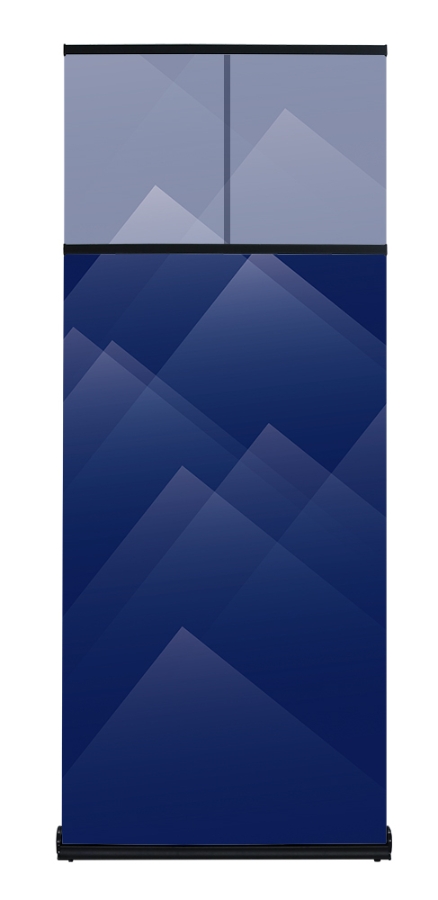 BANNER STAND - VERSE CARBON RETRACTABLE - TELEPOLE 33 1/2 X 62-84 BLACK EACH