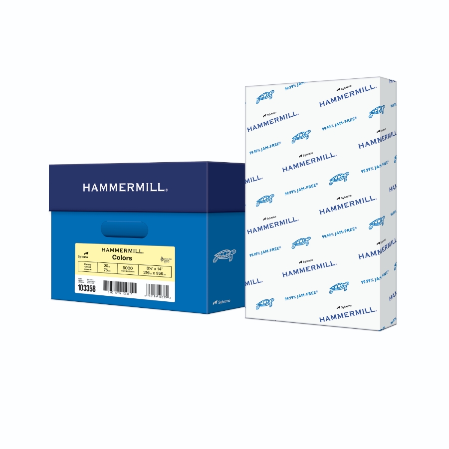 HAMMERMILL FORE MP 8 1/2 X 14 20# CANARY SMOOTH 12.72m CTN/5000