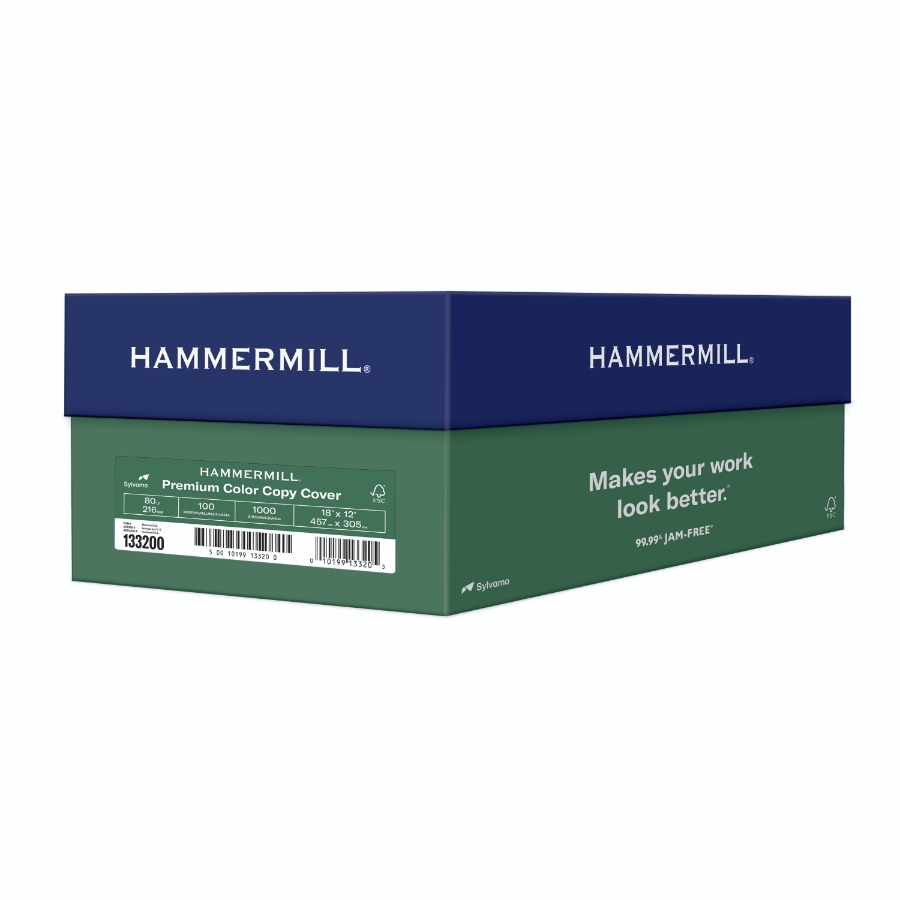 HAMMERMILL COLOR COPY COVER 18 X 12 80# PHOTO WHITE 66.46m CTN/1000