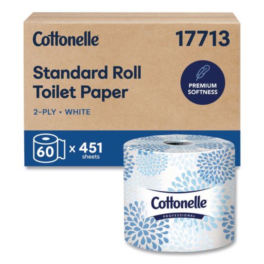 TISSUE - BATHROOM - KC COTTONELLE 17713 - 4.09 X 4.06 2-PLY - WHITE - CS/60 ROLLS