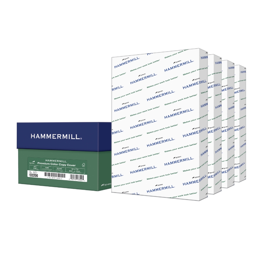 HAMMERMILL COLOR COPY COVER 18 X 12 80# PHOTO WHITE 66.46m CTN/1000
