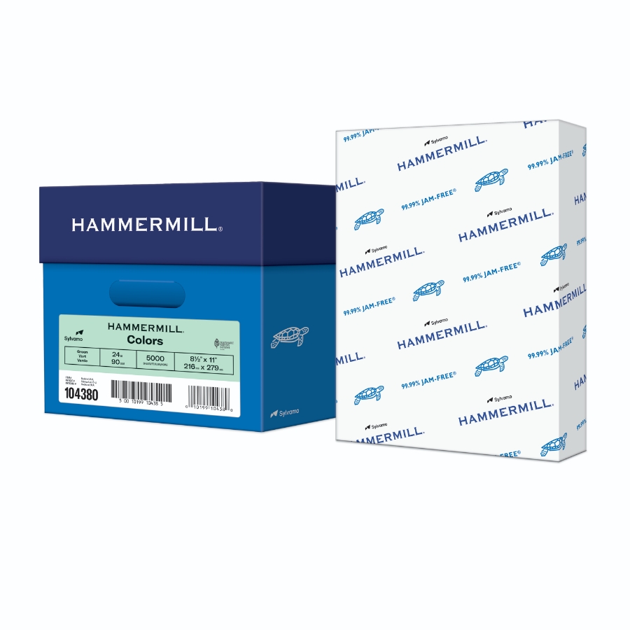 HAMMERMILL FORE MP 8 1/2 X 11 24# GREEN SMOOTH 12m 92 BRIGHT CTN/5000