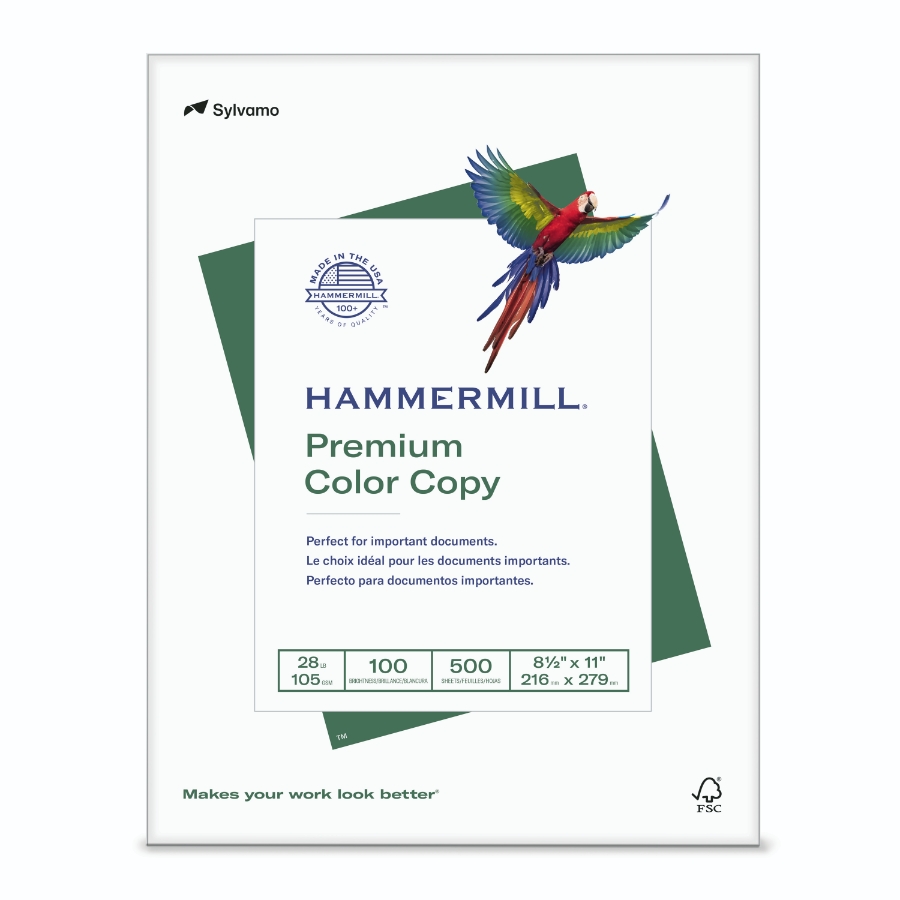 HAMMERMILL COLOR COPY 8 1/2 X 11 28# PHOTO WHITE SMOOTH 14m 100 BRIGHT CTN/4000