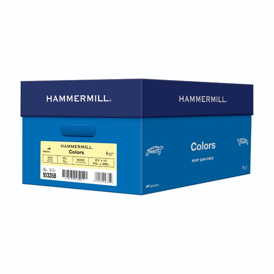 HAMMERMILL FORE MP 8 1/2 X 14 20# CANARY SMOOTH 12.72m CTN/5000