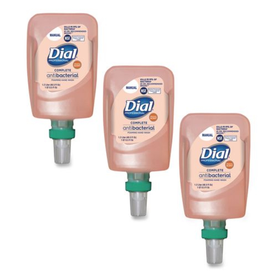 SOAP - FOAMING HAND WASH REFILL FOR DIAL FIT - MANUAL - ANTIBACTERIAL - ORIGINAL SCENT 1.2L CS/3