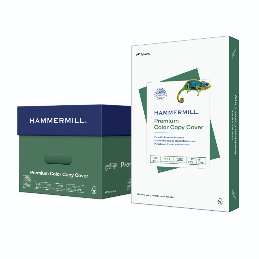 HAMMERMILL COLOR COPY COVER 17 X 11 100# WHITE SMOOTH 72m 100 BRIGHT CTN/750