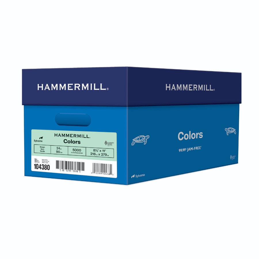HAMMERMILL FORE MP 8 1/2 X 11 24# GREEN SMOOTH 12m 92 BRIGHT CTN/5000
