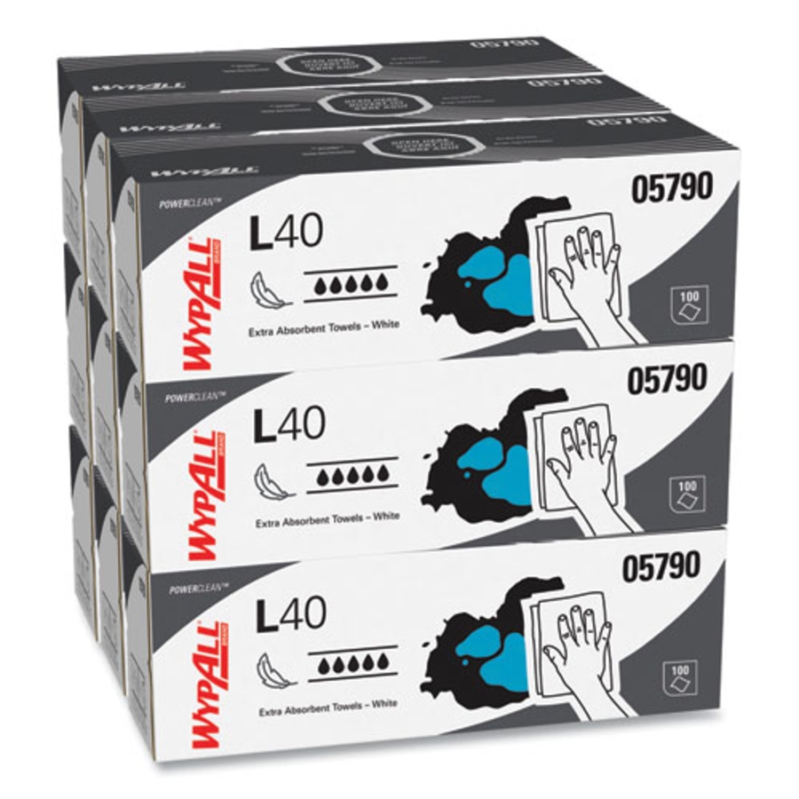 WIPERS - WYPALL X60 - W/ POP-UP BOX - 8.34 X 16.8 - WHITE - BX/118 CS/10 BOXES