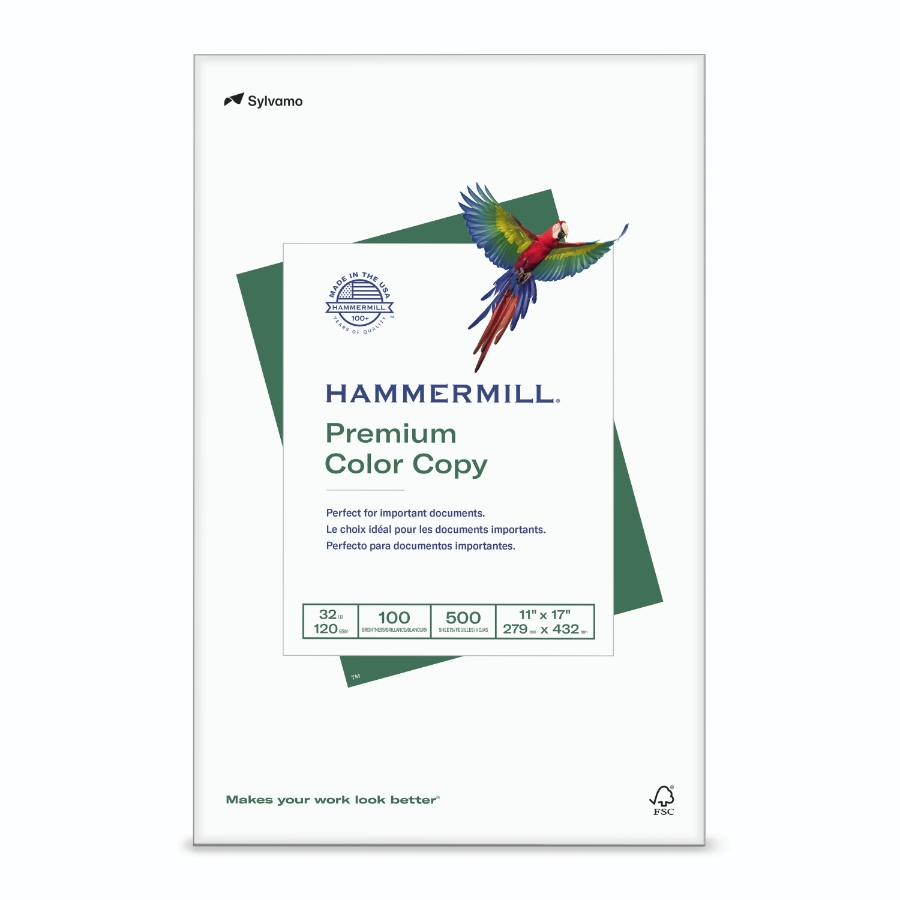 HAMMERMILL COLOR COPY 11 X 17 32# PHOTO WHITE SMOOTH 32m 100 BRIGHT CTN/2000
