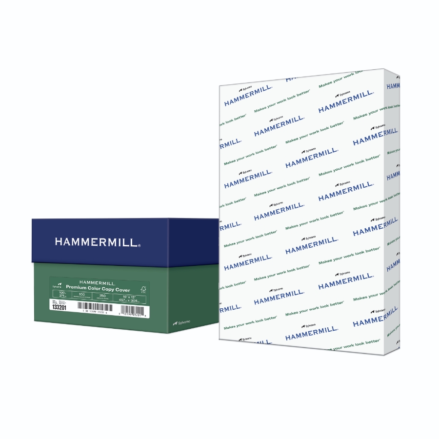 HAMMERMILL COLOR COPY COVER 18 X 12 100# PHOTO WHITE 83.1m CTN/750