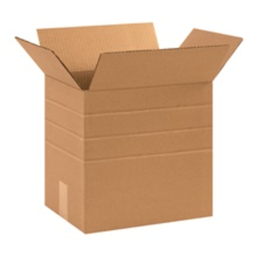 CORRUGATED CARTON MULTIDEPTH 12.25 X 9.25 X 12, 10, 8, 6 32ECT KRAFT BDL/25